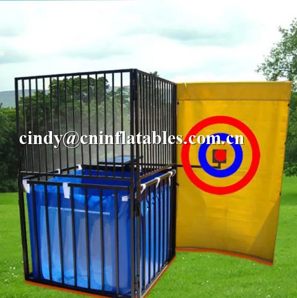 Double Dunk Tank Game Carnival Interactive Inflatable Dunking Booth