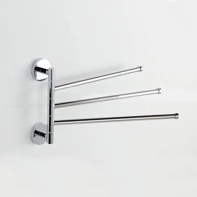 New Design Stainless Steel 360 Degree Rotary Movable Towel Bar Bath