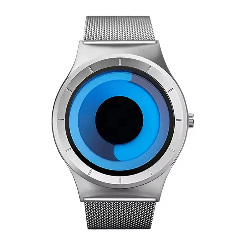Sinobi S9659G Watch Business Dial Design Steel Mesh Band Sport Waterproof Men's Fashion Quartz Luminous Men Watches