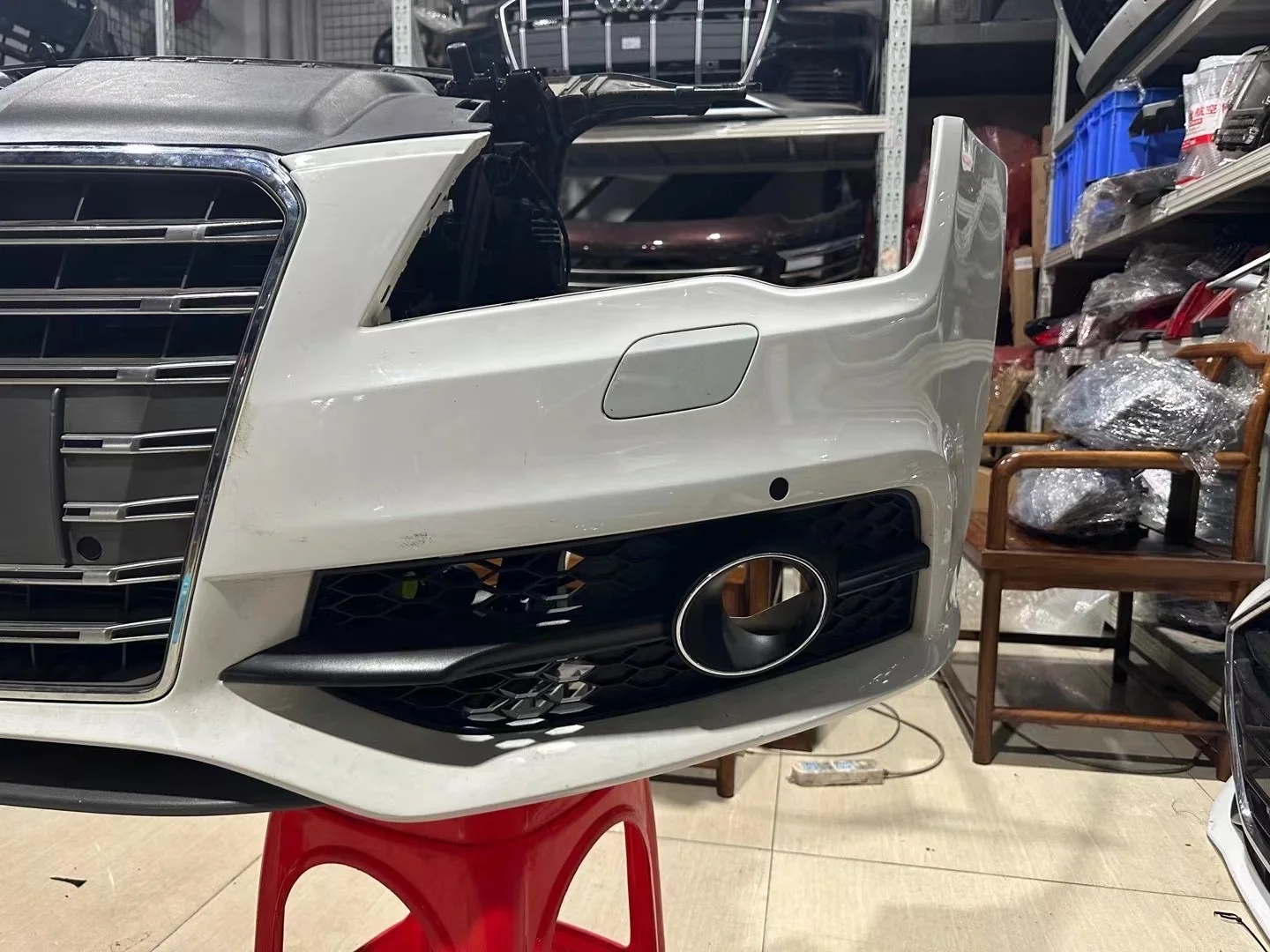 2011-2014 for Audi RS7 Rear Front Bumper Facelift Body Kit New Condition Plastic Bodykit for Audi A7 S7 C7 Upgrade Purpose Used