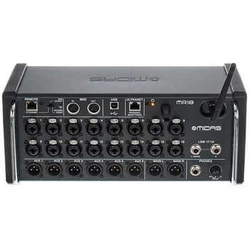 Midas MR18 Digital Mixer Console - 18-Channel PA System for Live