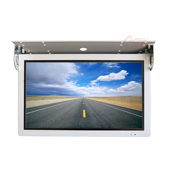 QZ-2151W 21.5 inch Flip Down HD LCD City Buses Monitor AV/HD-MI Input vehicle LCD Video Display Screen bus lcd monitor