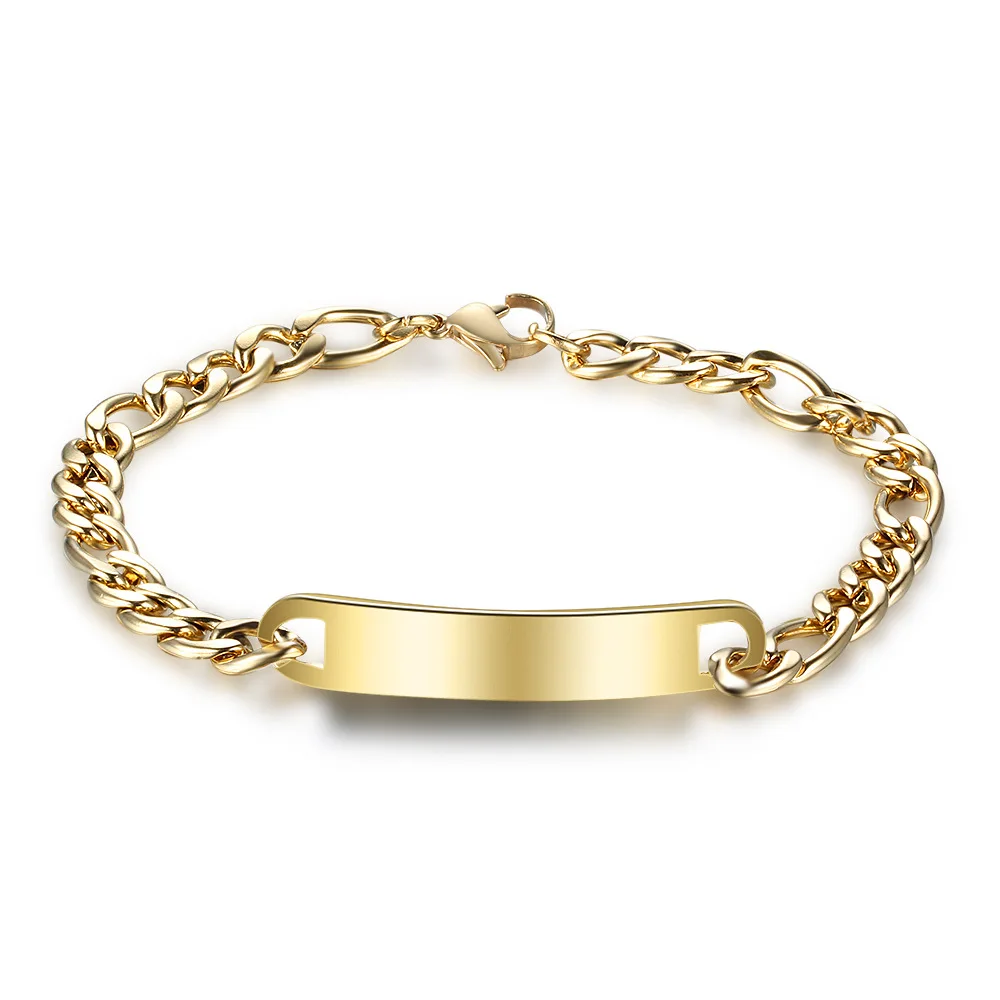 Gift Bff Personalized Id Bar Bracelets 
