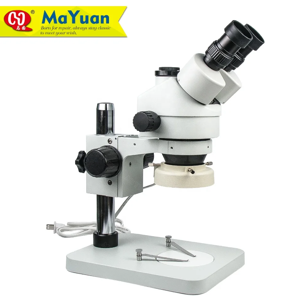Industrial Trinocular Stereo Continuous Zoom Microscope for Phone Repair Soldering