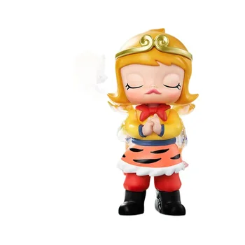 POPMART Hand-Made Blind Box Bubble Mart MOLLY Instant Super Power Series Trendy PVC Toy Gift Ornaments Collectible Frozen
