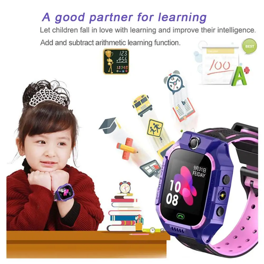 Kids Smart Watch Waterproof IP67 SOS Antil-lost Phone Call Baby 2G SIM Card  Location Tracker Smartwatch For Children Gifts