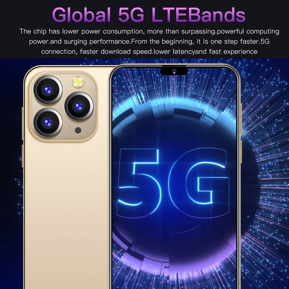 High-end cheap 8GB+256GB smart phones 5g smartphones Flexible Curved Display Android 11