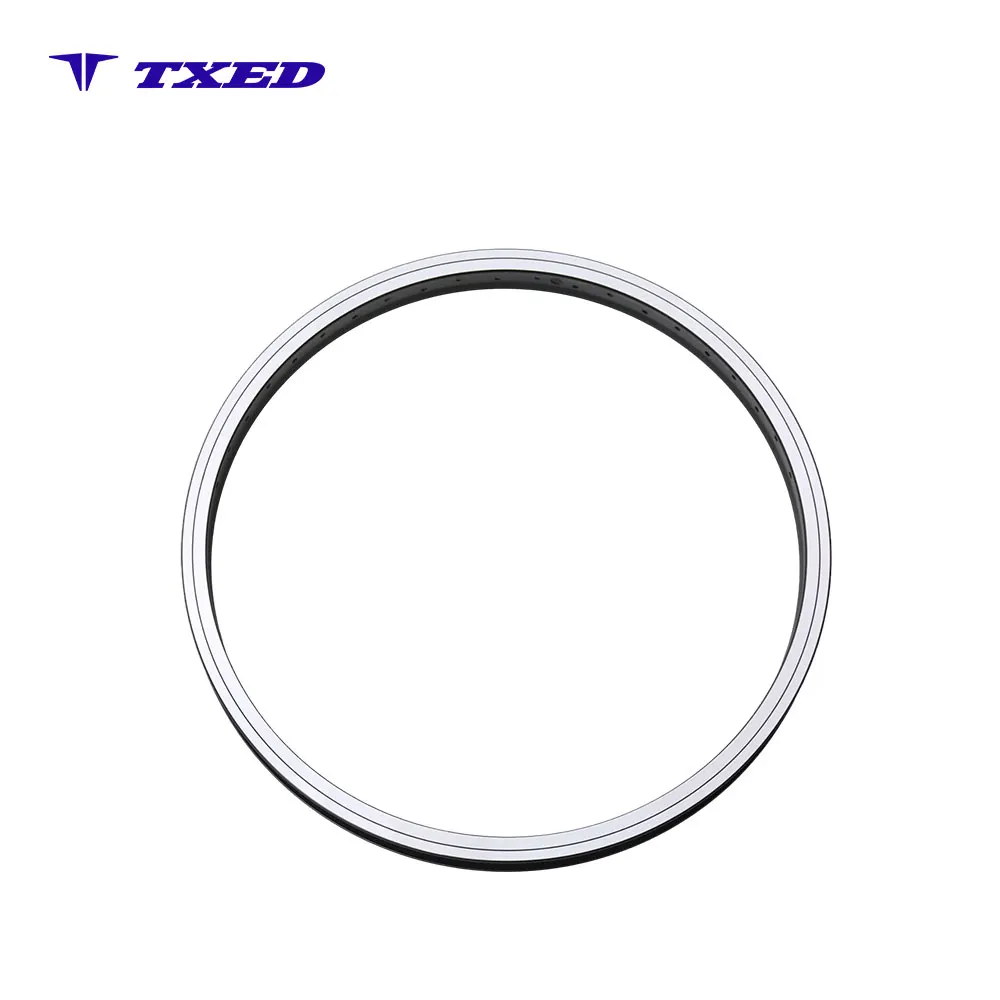 Strong Alloy Bicycle Rim Black Flat Profile High Strength Building TXED Logo 20 Inch 13G 48H Tubeless Ready Disc Brake
