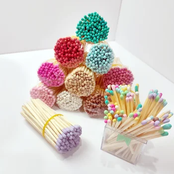 3 Inch Bulk Loose Long Matches Sticks for Household Cigar Candles Wholesale Price Custom Color of Matchsticks