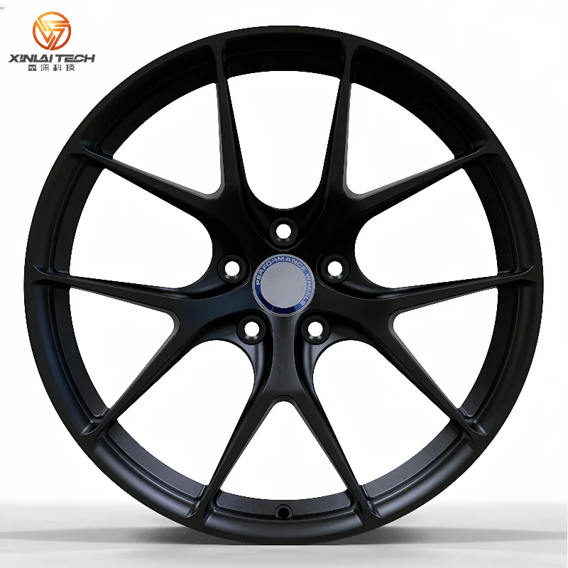 XINLAI Custom Matte Black Deep Concave Spokes 5x120 5x112 5x114.3 18-22inch Aluminium Alloy Forged Wheels for E60 E30 E46 F10 - Image 3