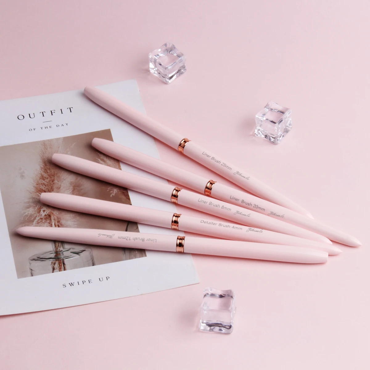 Striping Nail Art Brushes For Long Liner,Details,Fine Designs. 5pcs Liner Brushes Set Buy