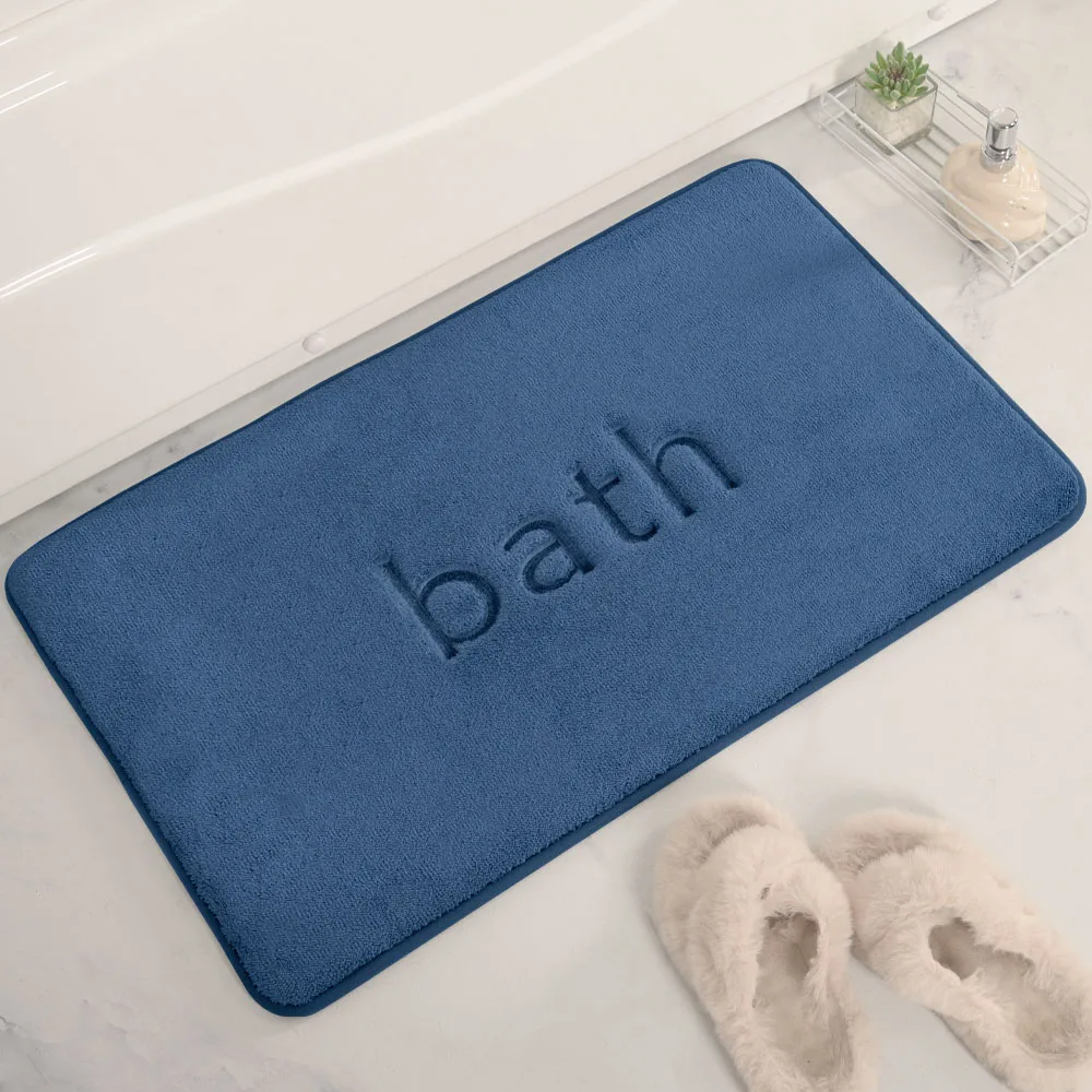 Affordable Luxury Memory Foam Bath Mat - Non-Slip, Extra Absorbent and Quick Dry Bathroom Rugs, Soft Plush Bath Mats for Hotel-Quality Bathroom and Floor Mats