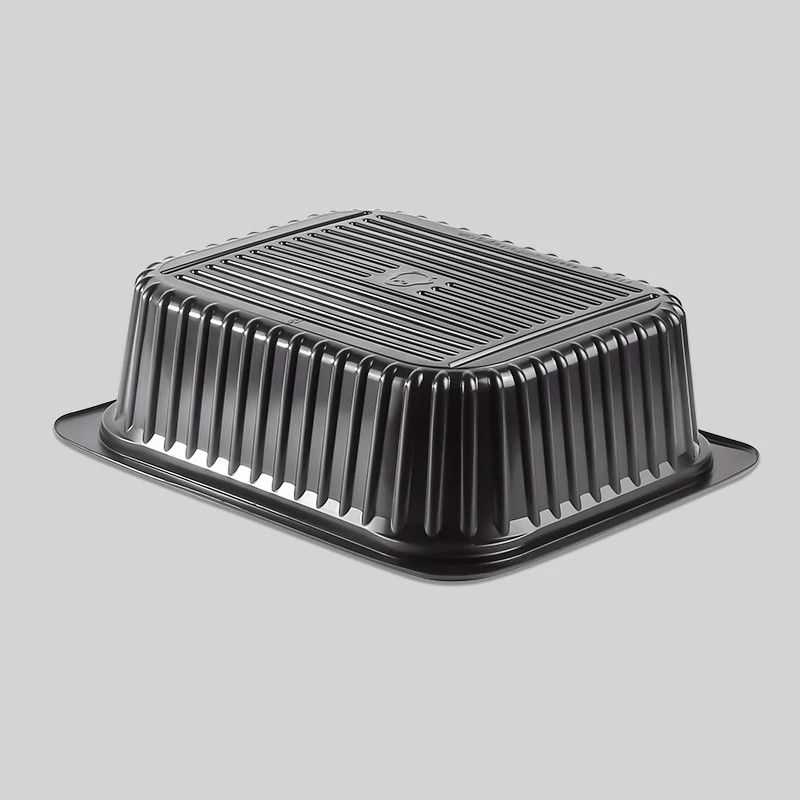 4800ml Microwaveable Stackable Customized Logo Thermoform PP Disposable Plastic Big Food Tray