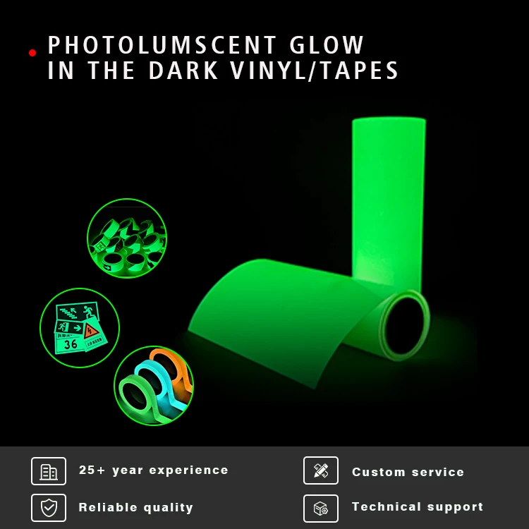 2-4 Hours Photoluminescent Printable Vinyl Printable Glow In The Dark ...