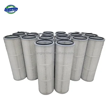 Factory Industrial Anti-static Dust Air Cleaner Filter Air Dust Filter Cartridge Square Flange Filter Cartridge