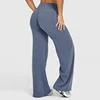 Pantaloni con gamba blu grigiastro