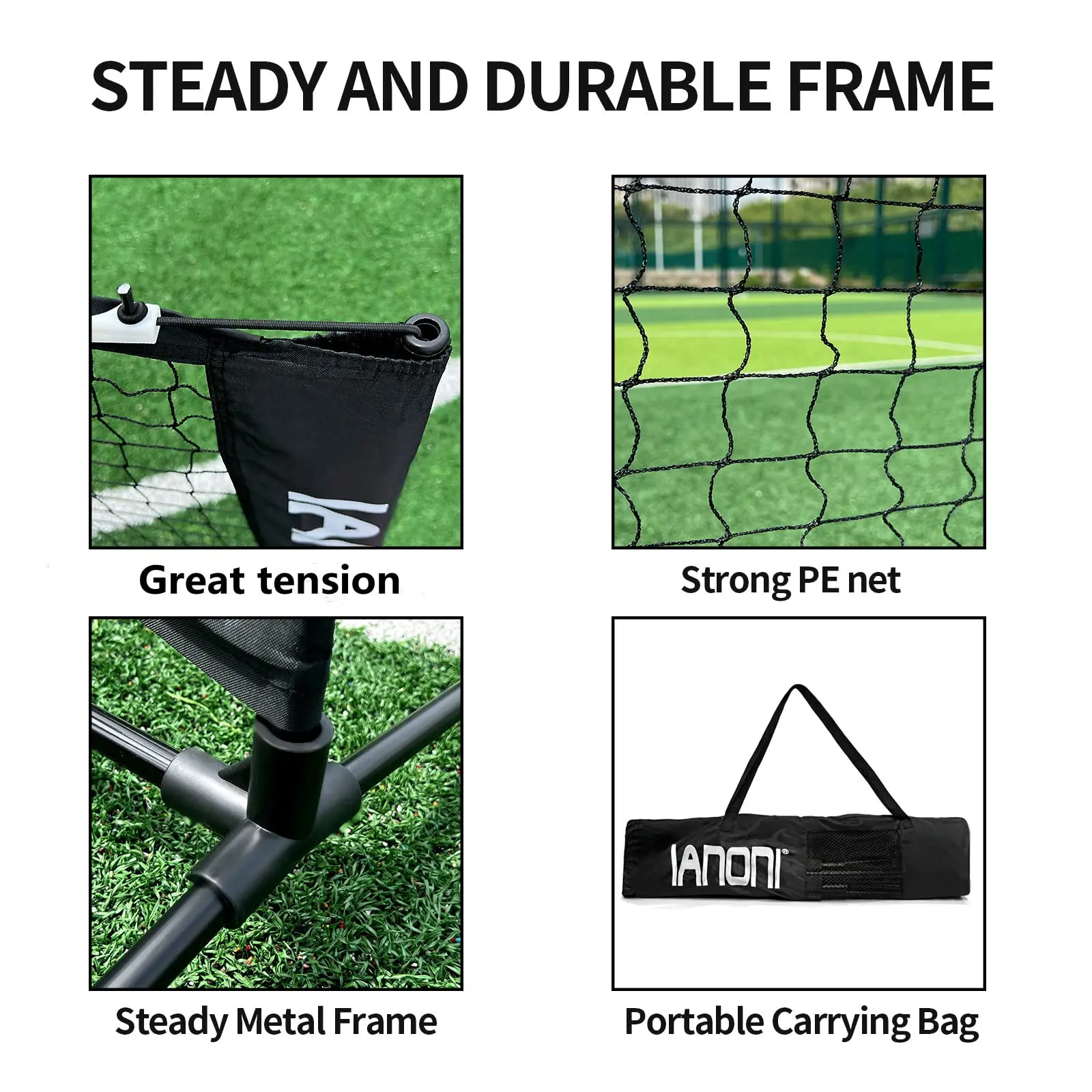 Pickle Ball Portable Pickleball Paddle Set of 2 or 4 Folding Pickleball Net