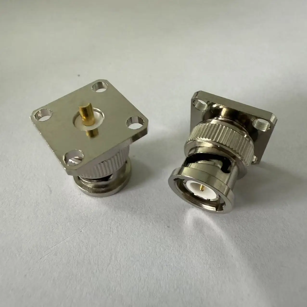 product factory bnc jfd connector male bnc connector 4 holes flange bnc connector-1