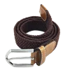 Dark brown elastic belt