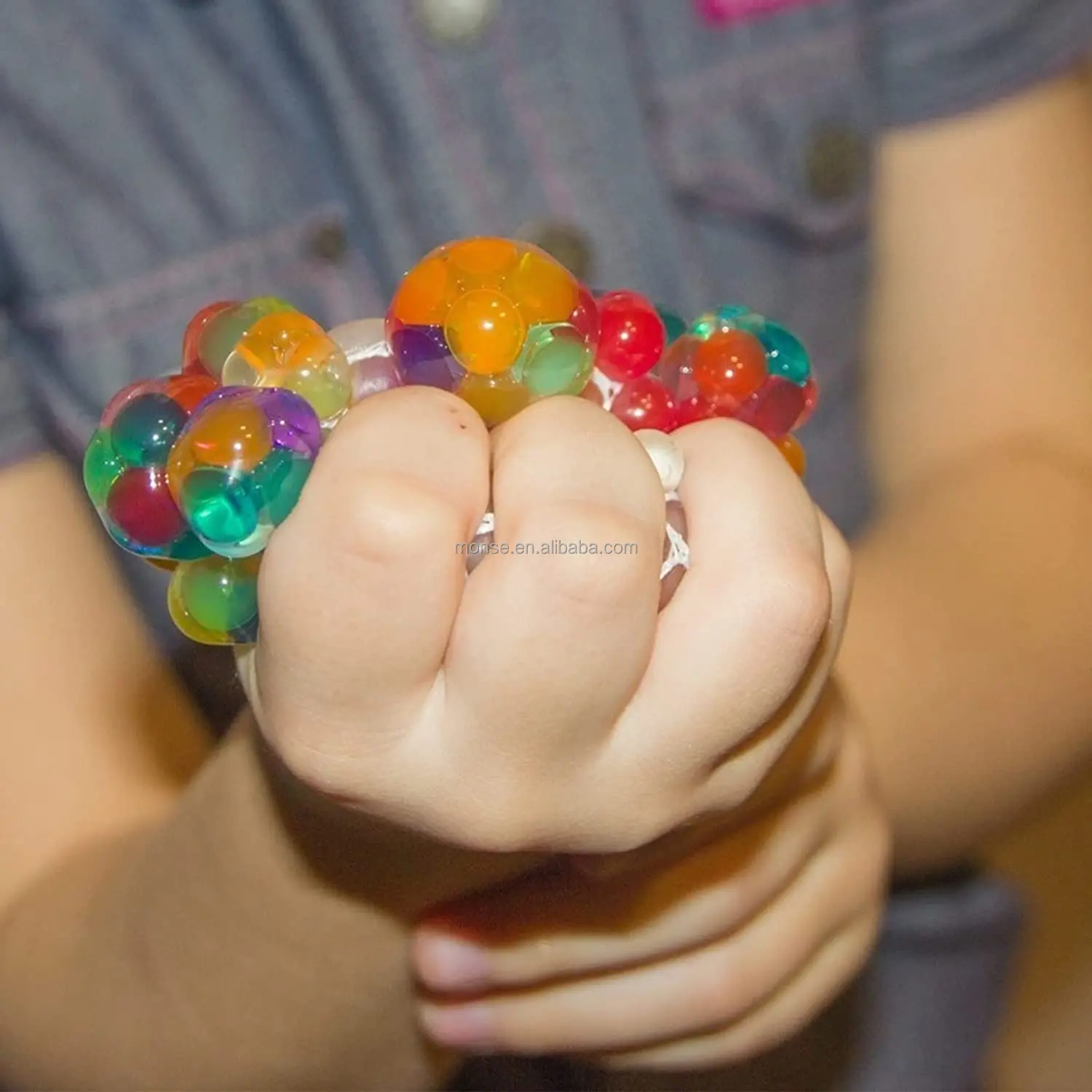 Led Squishy Balls Colorful Antistress Squeeze Grape Balls Sensory Toys