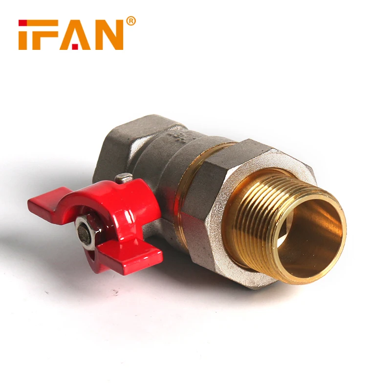 Ifan pex fitting brass ball valve PN25 brass valves ball iron and brass all have