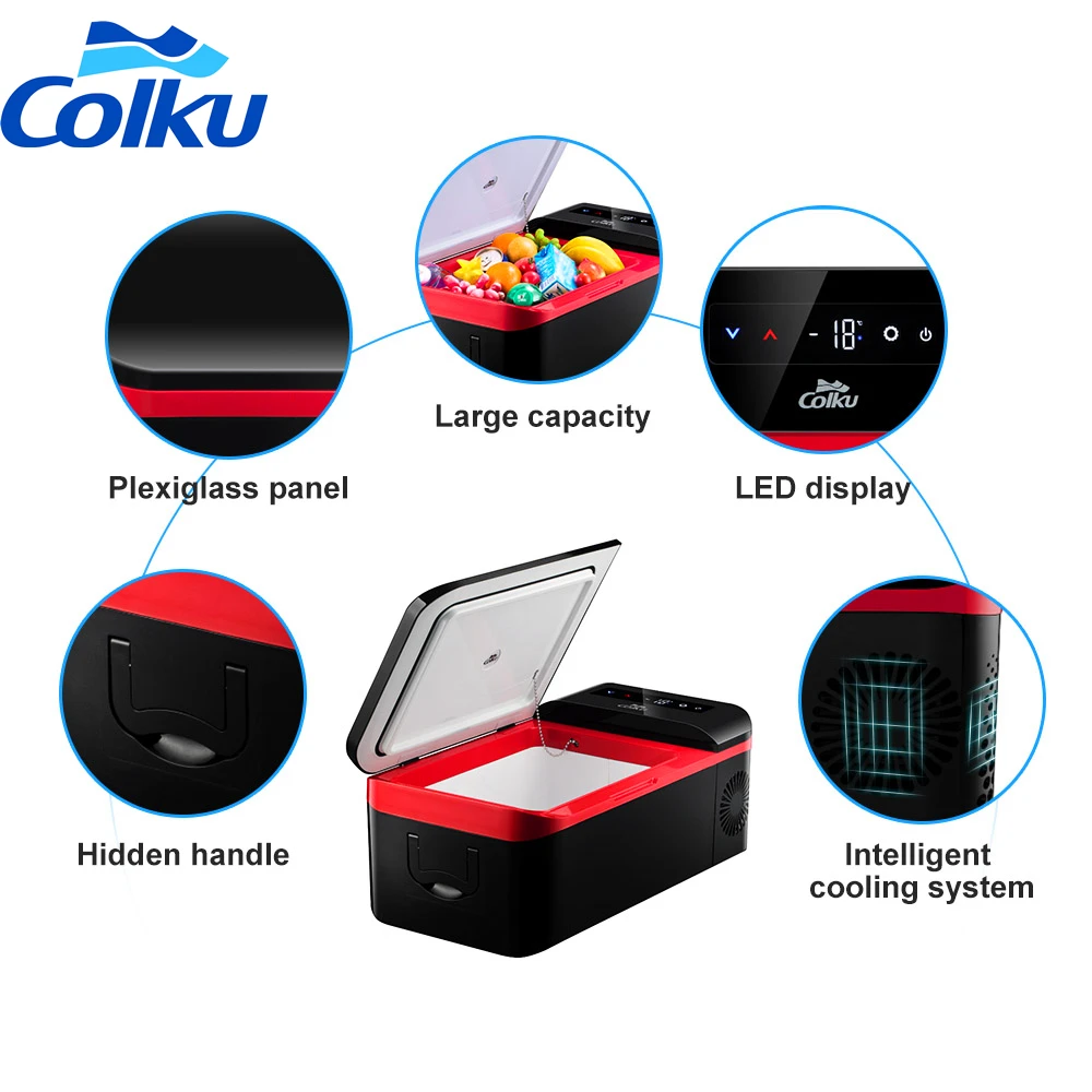 12 В 24 Мини Портативный охлаждающий холодильник с двойной температурой и компрессором постоянного тока