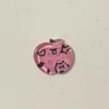 Boutons pomme transparents [rose foncé]