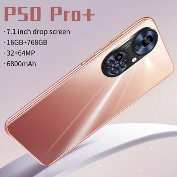7.1inch huwei P50 Pro Smartphone 4G 5G Unlock Android Mobile 16GB 768GB Huwai Cellphone Cell Smart Phone