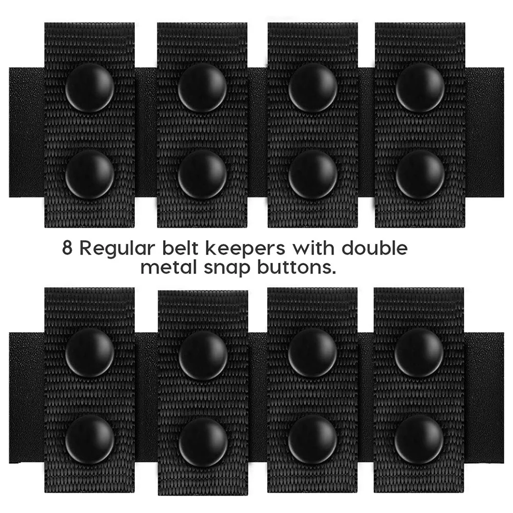 Comfortable Duty Belt Keeper with Double Snaps for Outdoor Sports Fixing Wide Security Tactical Belt