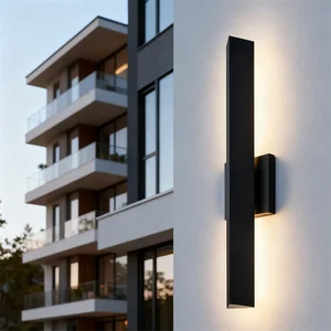 Outdoor LED Waterproof Exterior Lighting Square Aluminum Motion Sensor Porch Lights for Front Door Garage Outdoor Motion Sensor