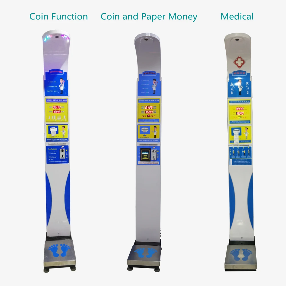 Bmi Coin Operated Weighing Scale for Human 1 Piece with Body Height  Measurement