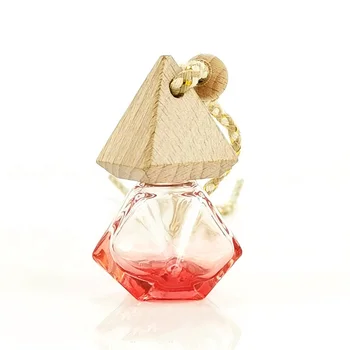 Private label oem glass customize car diffuser hanging perfume bottle attar low moq unique