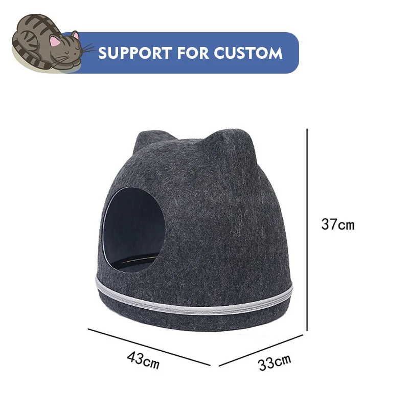 Manufacturer cat head washable calming chew proof comfortable round warm flet dog cave cat pet beds details