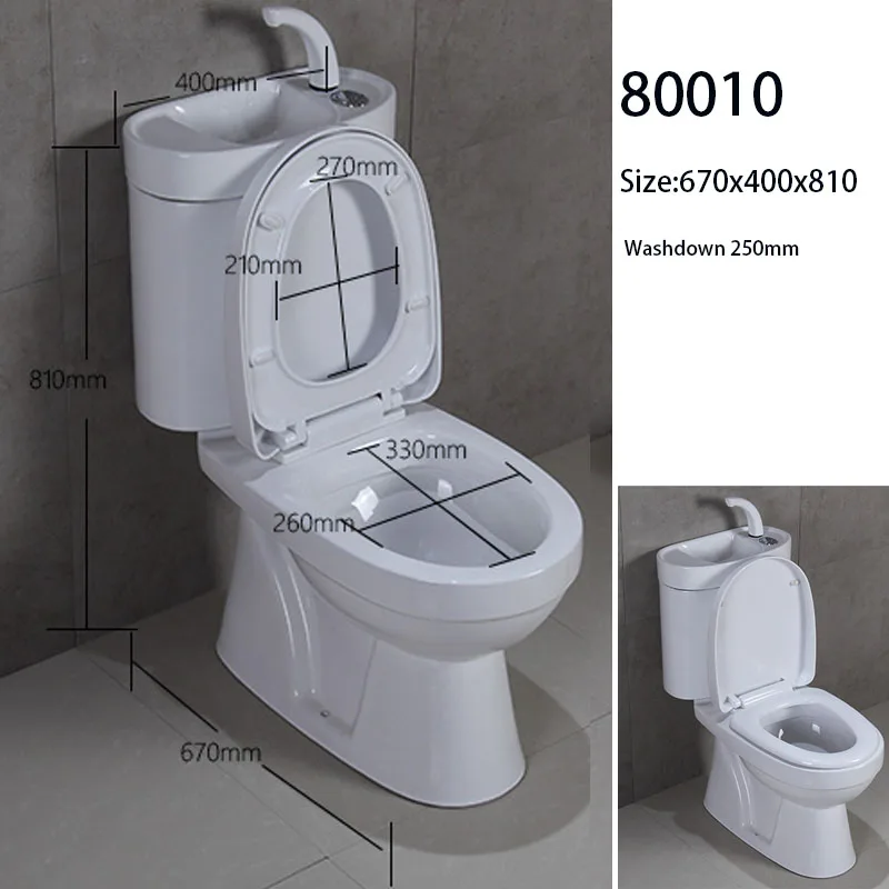 Tanque Doble Japonés Para Wc,Lavabo Inteligente Para Baño,Inodoro Gris