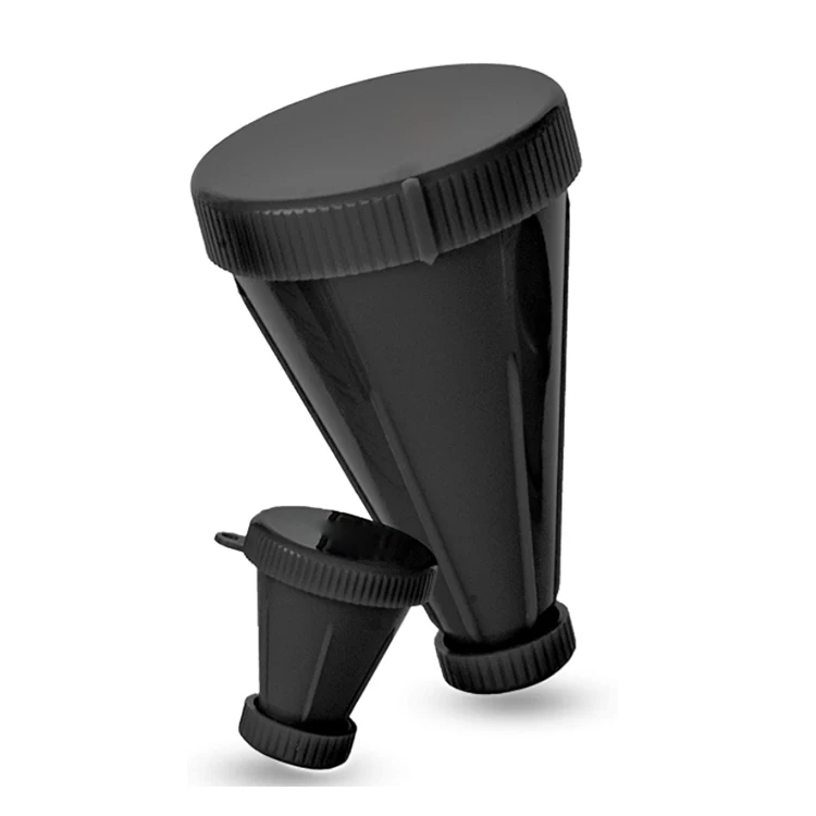 BPA Free Funnel Container for Protein and Pre-Workout Powder Dual-Lid Fitness Water Bottle