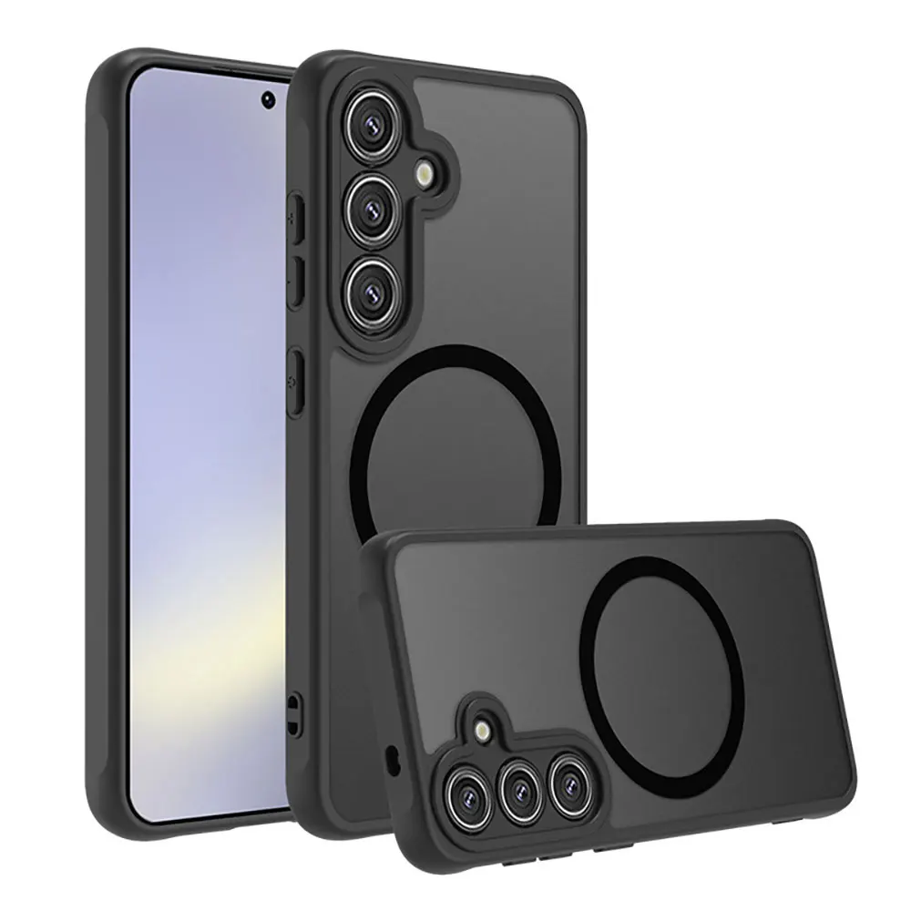product laudtec translucent frosted phone cases back cover shockproof magnetic mobile case customized for samsung z flip7 fold7 sjk1066-3