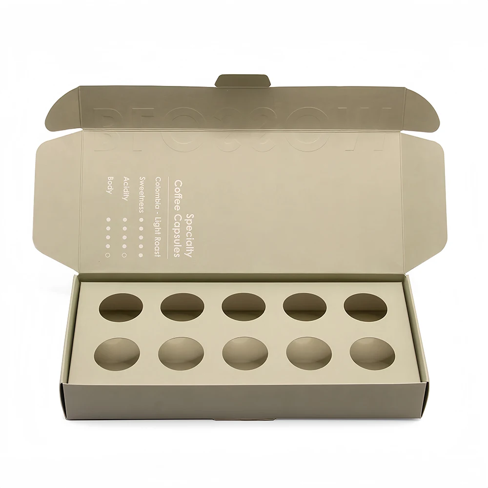 Custom Printing Paper Cardboard k Cup Kcup Pod Coffee Capsule Gift Box Packaging for Coffee Capsule