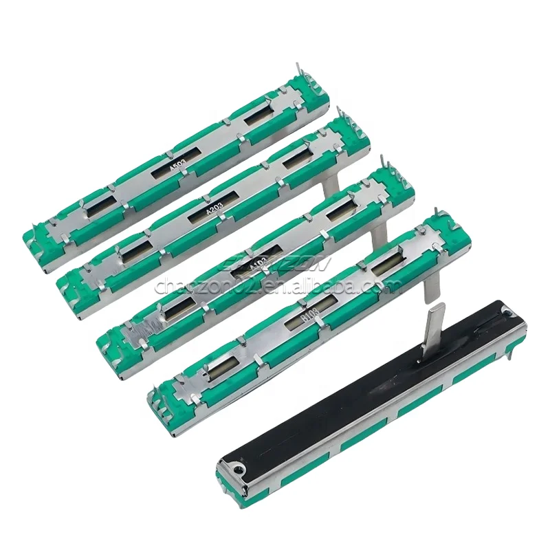 Amazon | uxcell フェーダー可変抵抗器ミキサー 45 mmストレートスライドポテンショメータ B10Kオーム 線形ポテンショメータ  調光チューニング用 5個 | 可変抵抗器 | 産業・研究開発用品 通販 45mm 2チャンネル ステレオ ストレート スライド ポテンショメータ  フェーダー ... PC72GB69V400PA K301263 PC72GB69V450PA L301264 PC72GB69V500PA M3012