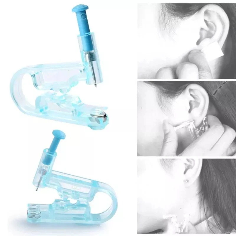 Portable Disposable Safety Ear Piercing Gun Painless Non-bleeding ...