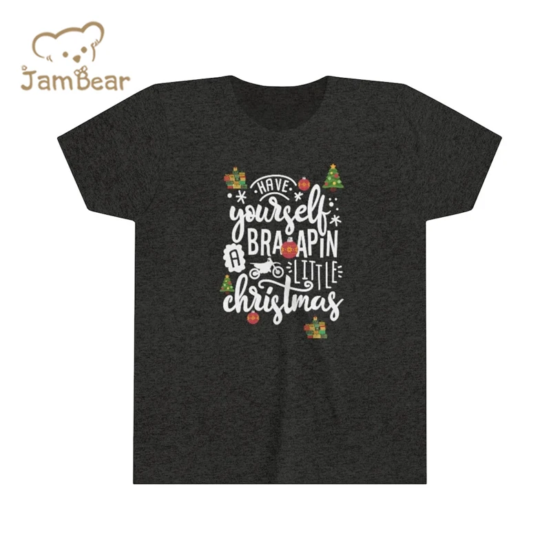 Camisetas orgánicas para niños, camisetas de manga corta de