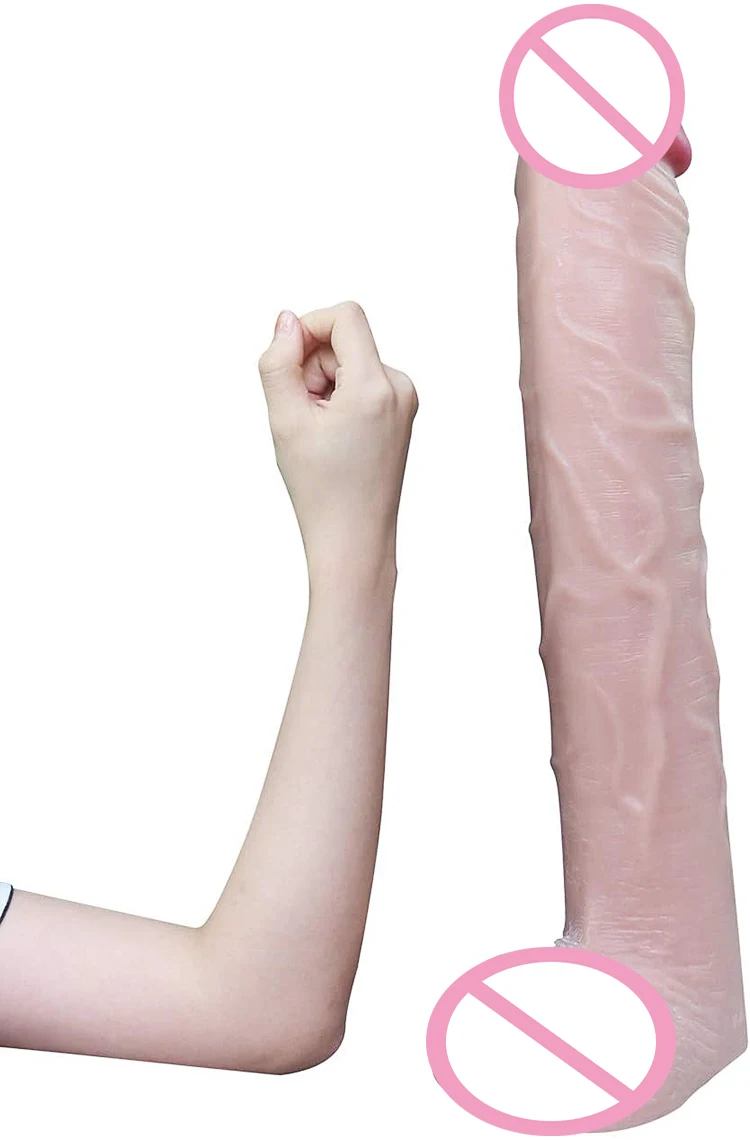 XXL Realistischer Dildo 19 Cm – Für Analstimulation, Mit Saugnapf, Aus  Weichem Silikon