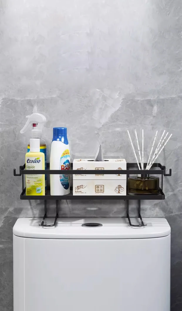 Height Increase Model Multifunctional Iron Art Storage Rack Bathroom Placement Clip Toilet Shelf
