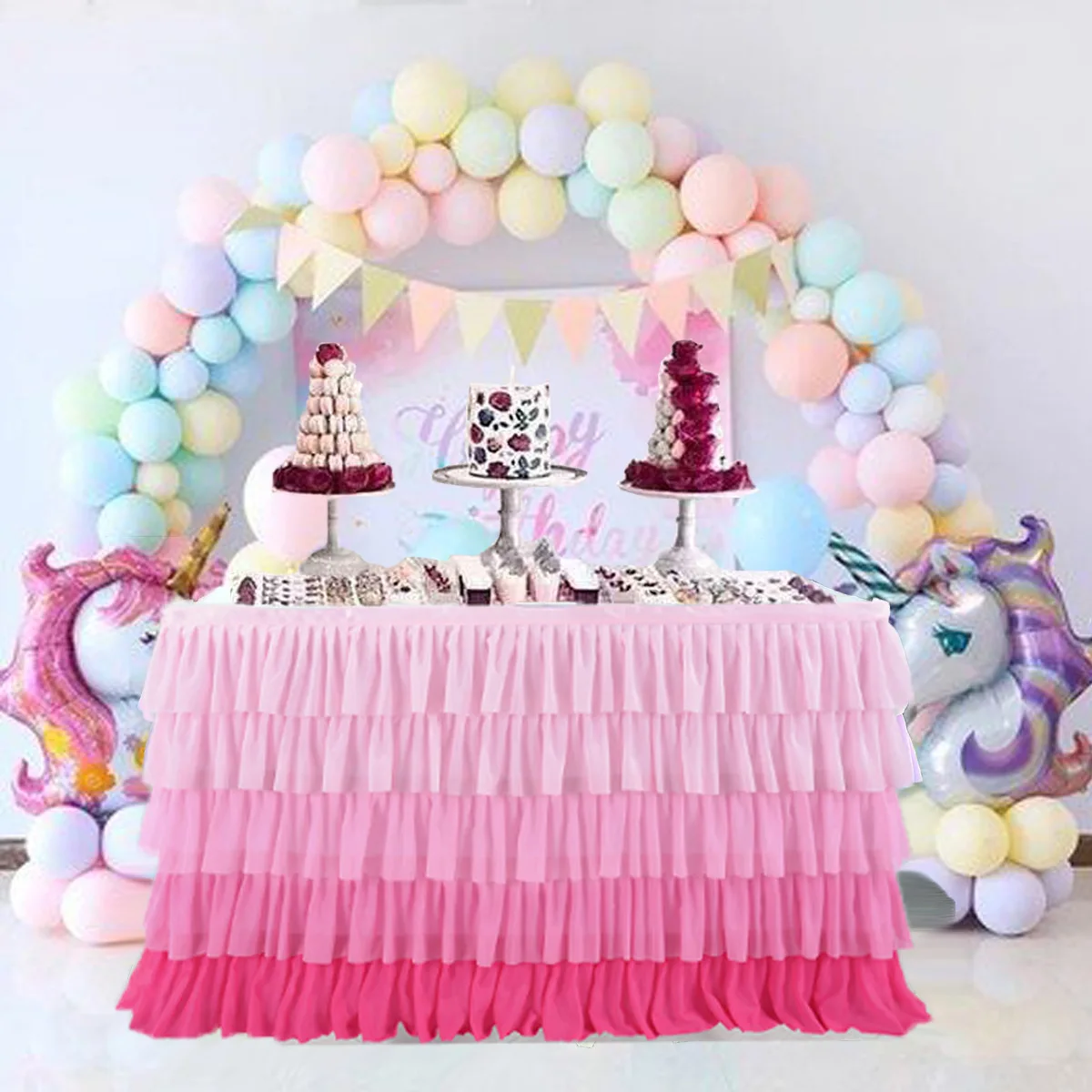 Mantel de feliz cumpleaños para niños y adultos, decoraciones de fiesta de  cumpleaños, cubierta de mesa