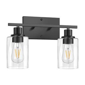 Creative Minimalist Bedroom Bedside Wall Lamps Modern Aluminum and Glass Sconces Farmhouse E26 60W Wall Lights for Home Indoor