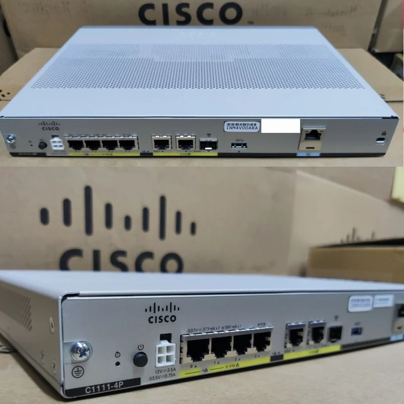 Orijinal C1111-4P cisco kurumsal yönlendirici ISR1100 4 port C1111