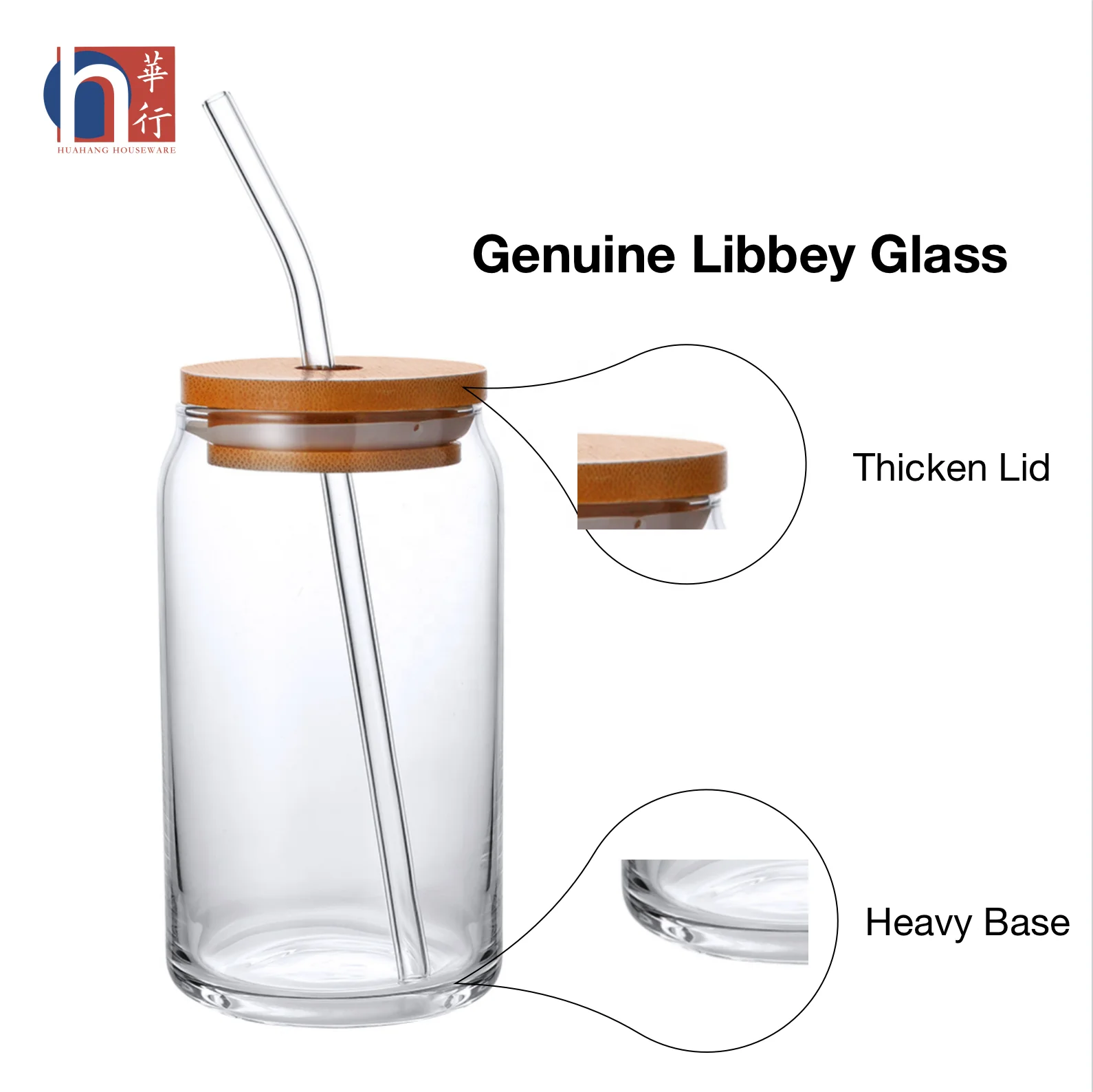 Source Wholesale UV Print Custom Logo Libbey 16oz Bamboo Lid with Straw Beer  Can Beer Glasses Soda Cup Can Shape Glass on m.