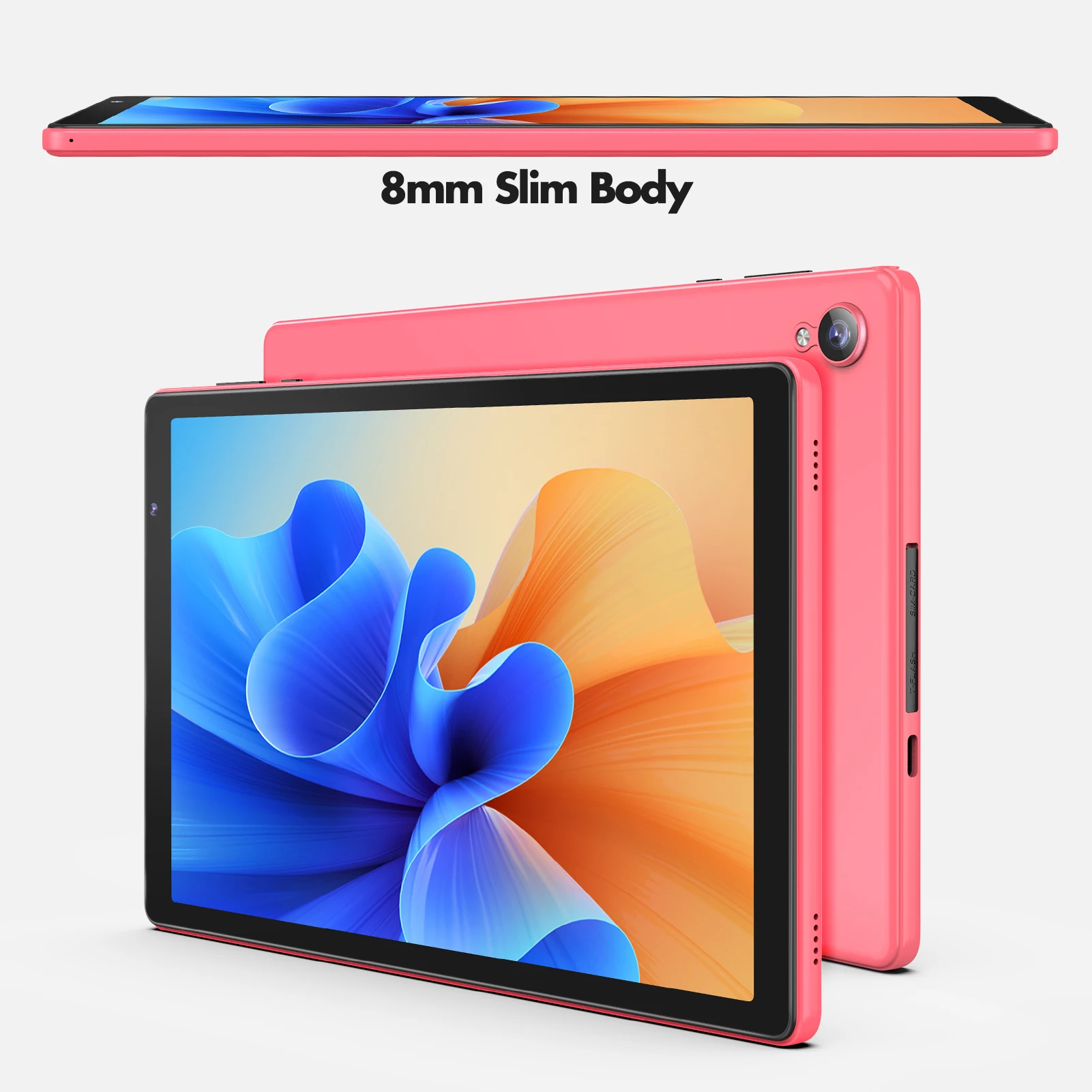 Tablet Bambini Ascrecem 10 Pollici Android - 2GB RAM, 32GB, Controllo Genitori, Custodia Protettiva Rosa