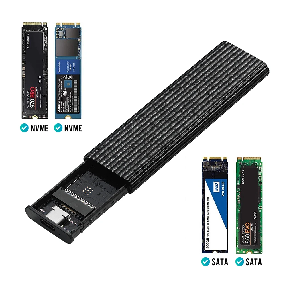 Casing Ssd M2 Nvme M2 Sata External Case Casing Ssd Type C Nvme