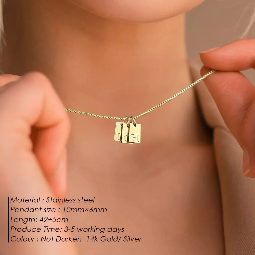 Square Pendant Necklace