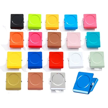 8pcs/lot Colorful Duty Refrigerator Whiteboard magnet Clip photo paper clips decorative Office Supplies binder clip